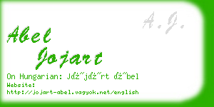 abel jojart business card